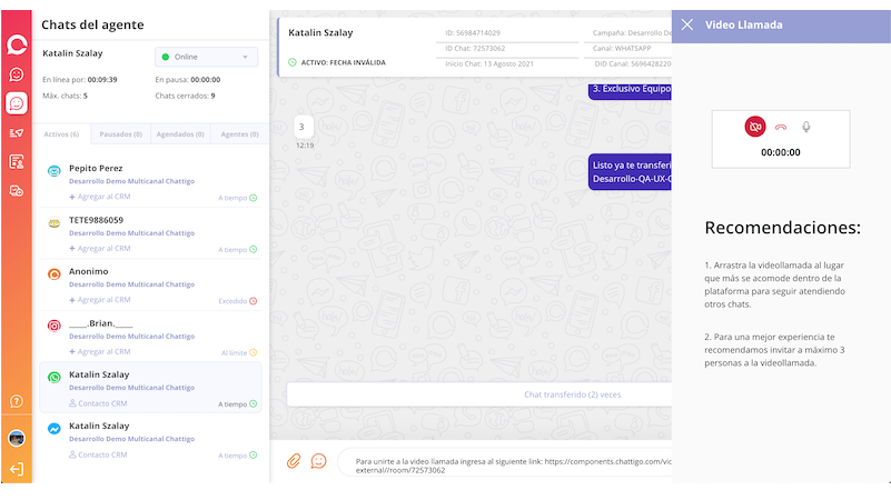 Gestiona tus conversaciones en
un solo lugar